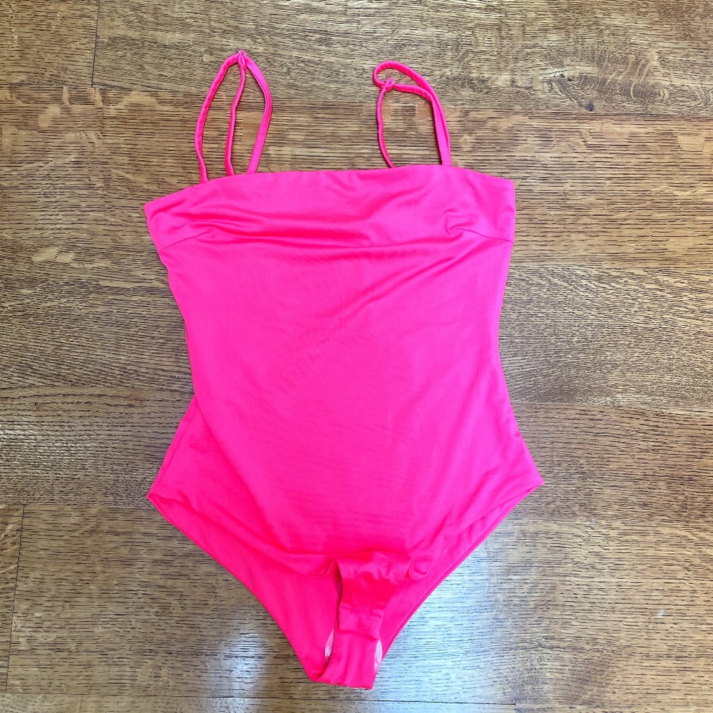 Princess Polly Neon Pink Bodysuit--NWOT